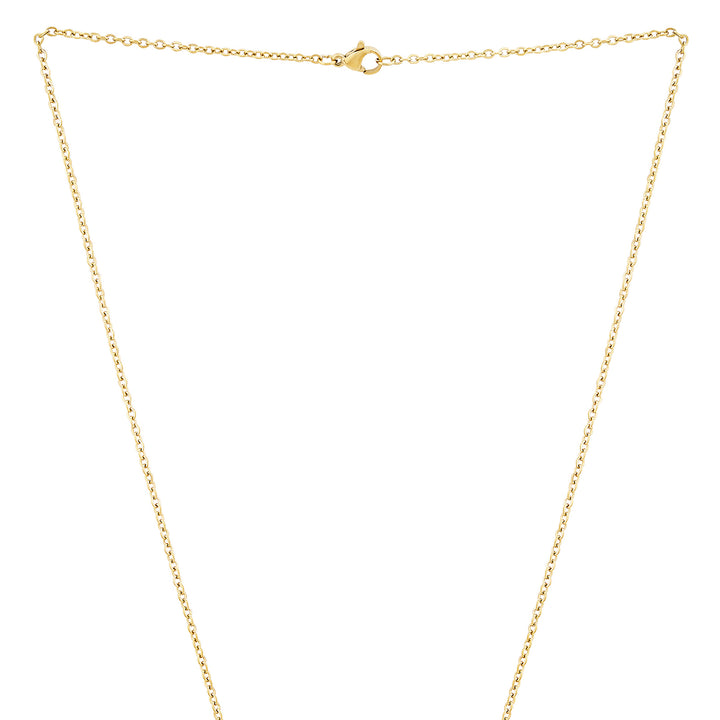 Evil Eye Gold Women's Round Mantra Necklace
