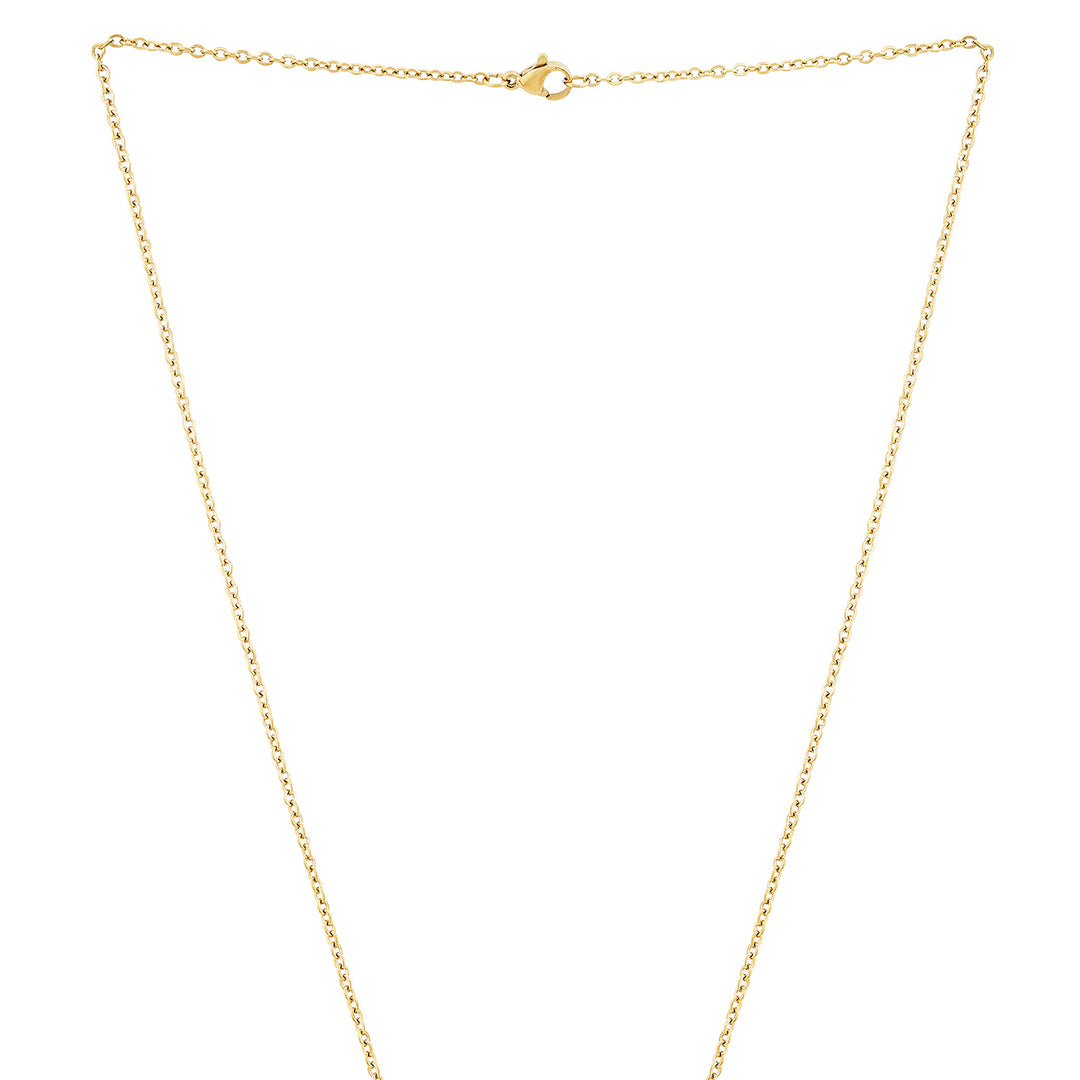 Infinity Gold Women's Round Mantra Necklace