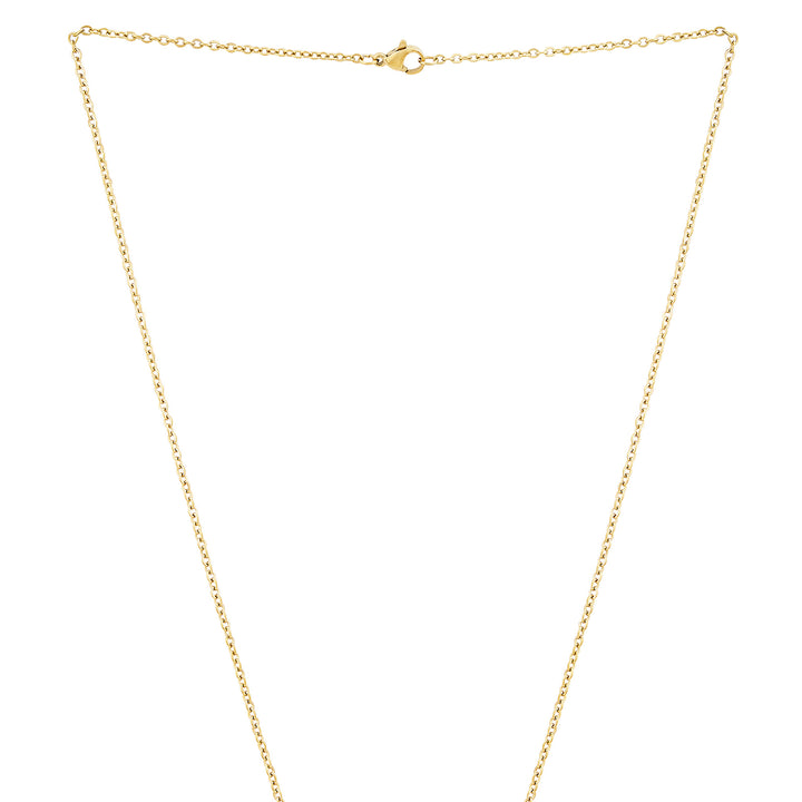 Infinity Gold Women's Round Mantra Necklace