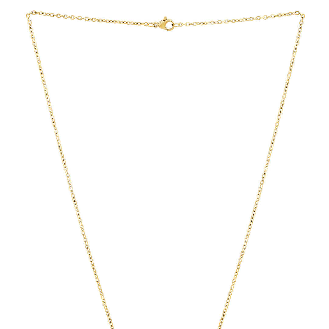 Joker & Witch Gold Women's Round Mantra Necklace