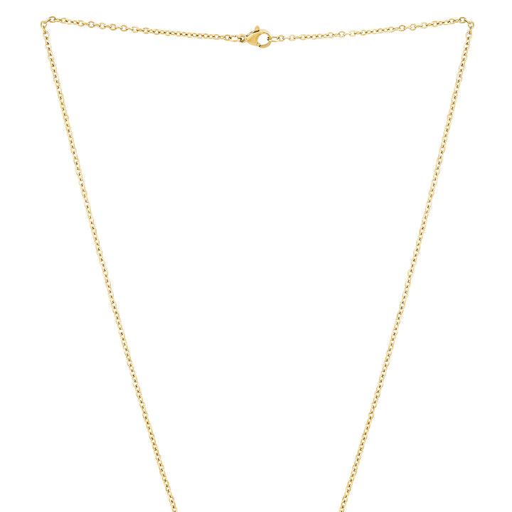 Joker & Witch Gold Women's Round Mantra Necklace