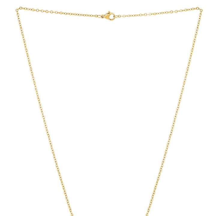 Butterfly Gold Women's Round Mantra Necklace