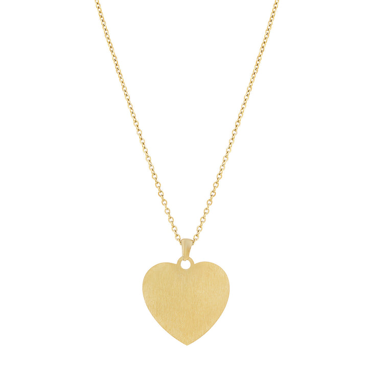 Minimal Gold Women's Heart Mantra Necklace