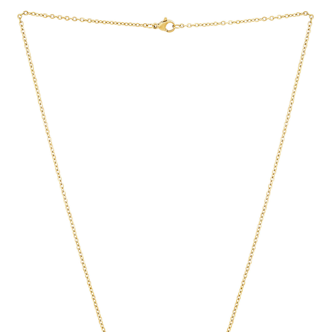 Minimal Gold Women's Heart Mantra Necklace