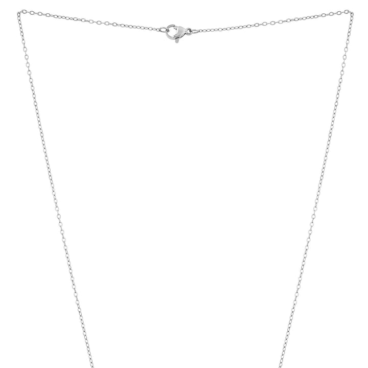 Minimal Silver Women's Bar Mantra Necklace