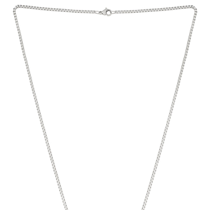 Brave Silver Men's Curve Tag Mantra Necklace