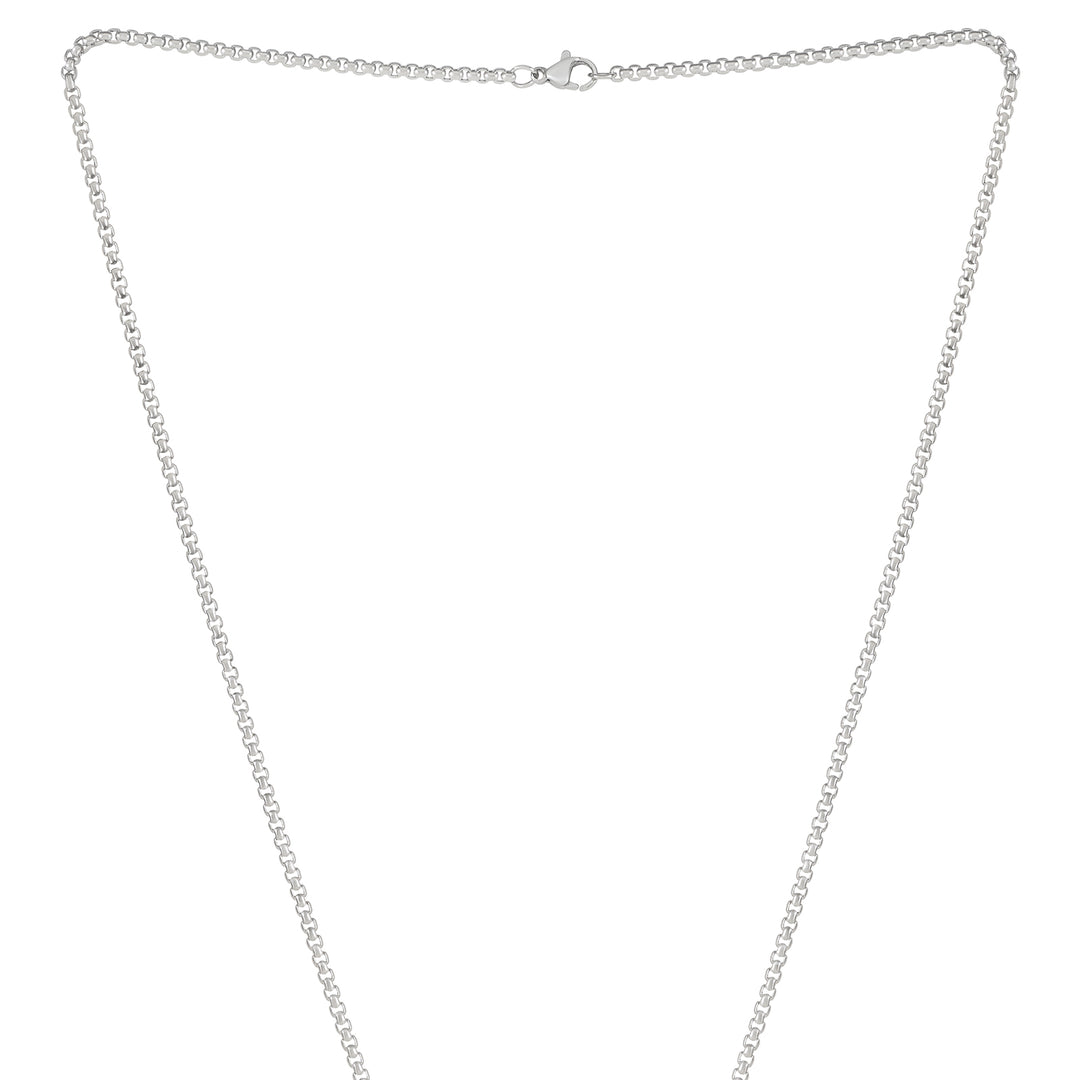 Zen Silver Men's Bar Mantra Necklace