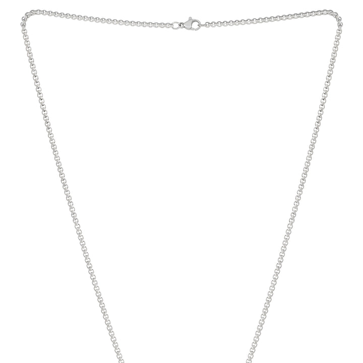 Joker & Witch Silver Men's Bar Mantra Necklace