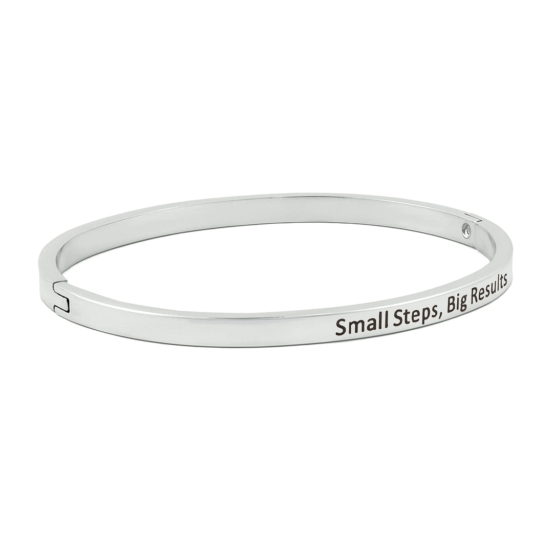 Small Steps, Big Results Silver Mantra Band