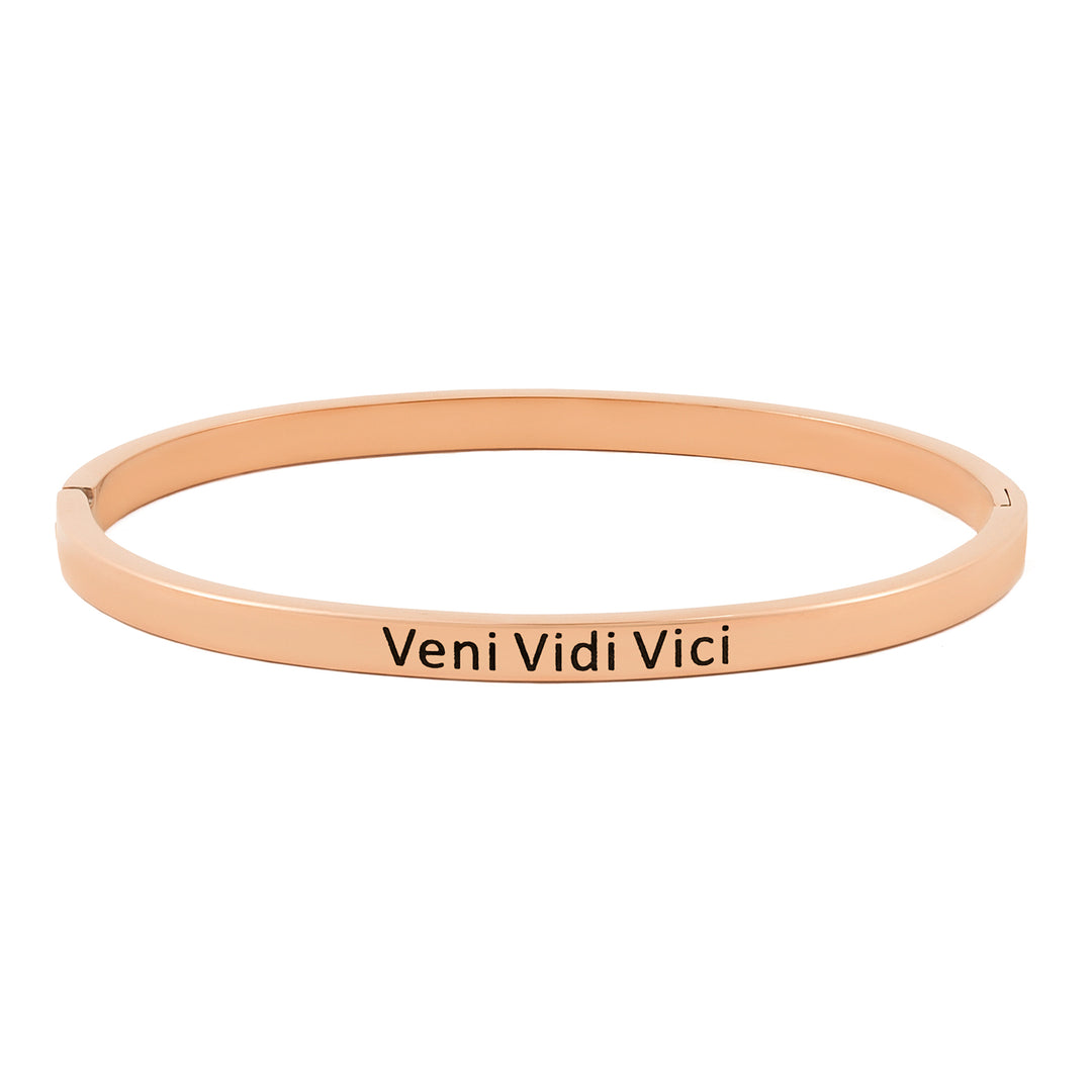Veni Vidi Vici Rose Gold Mantra Band