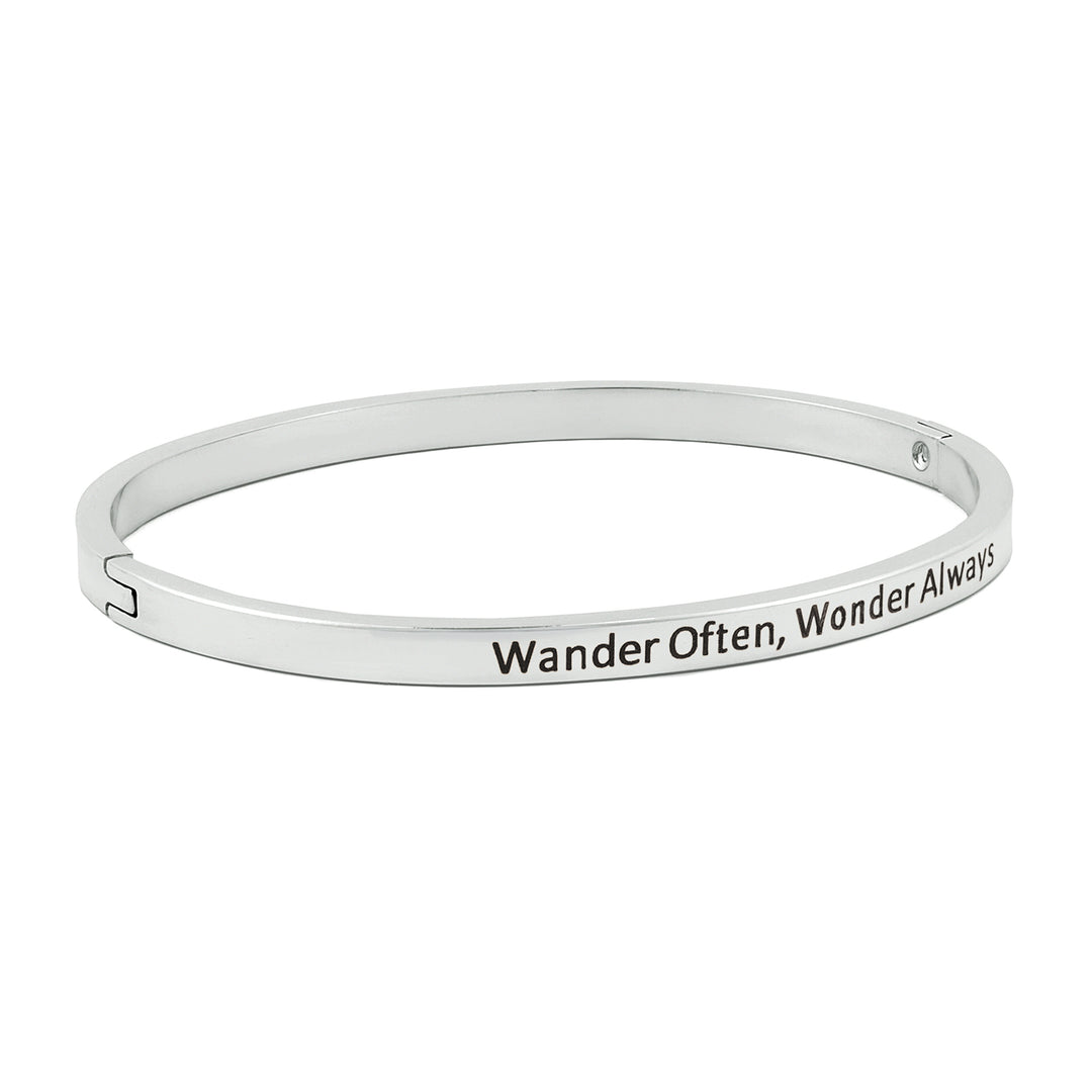 Wander Often, Wonder Always Silver Mantra Band