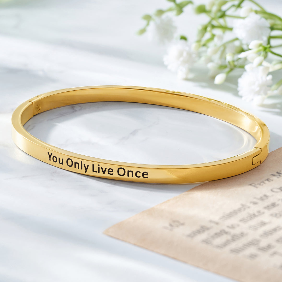 You Only Live Once Gold Mantra Band