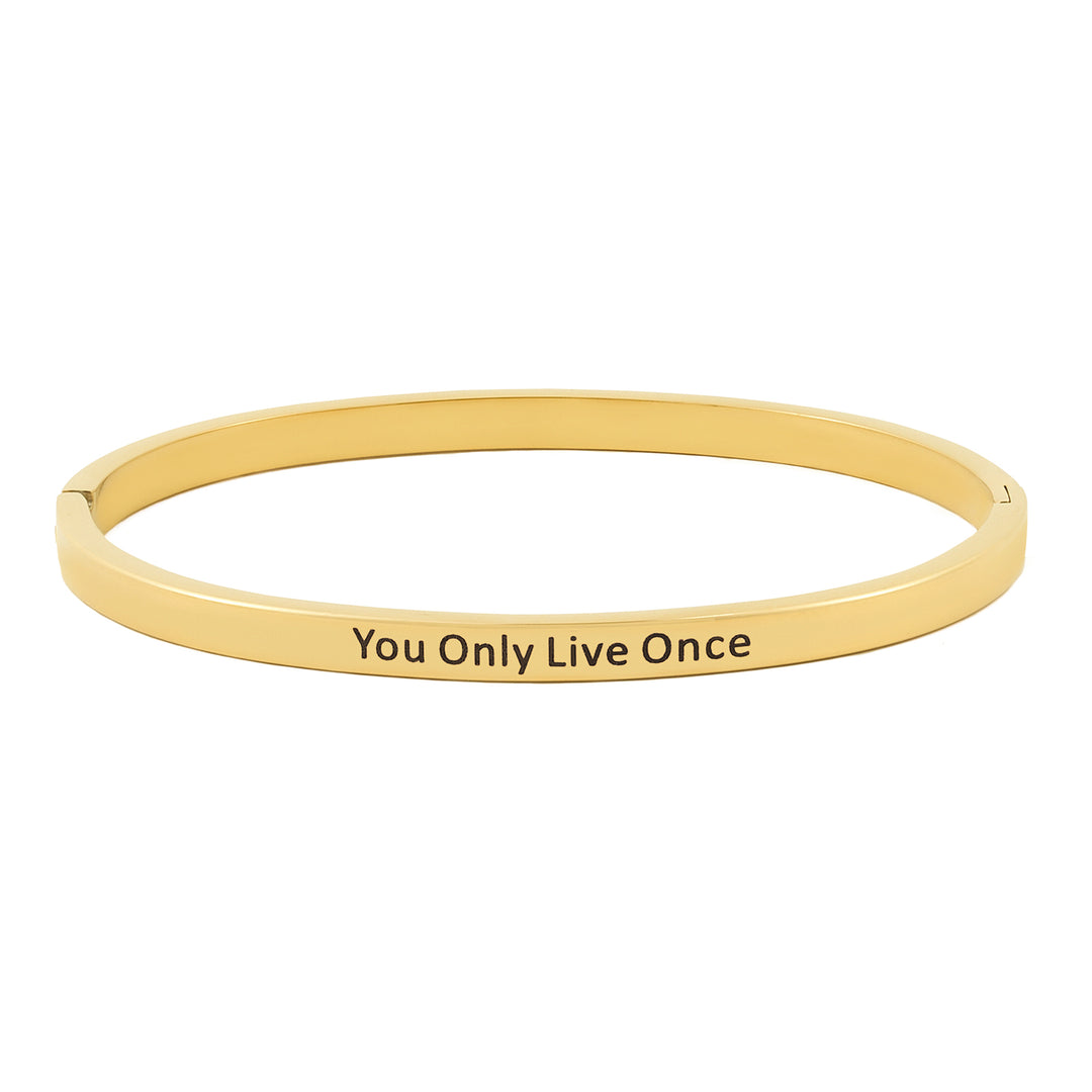 You Only Live Once Gold Mantra Band