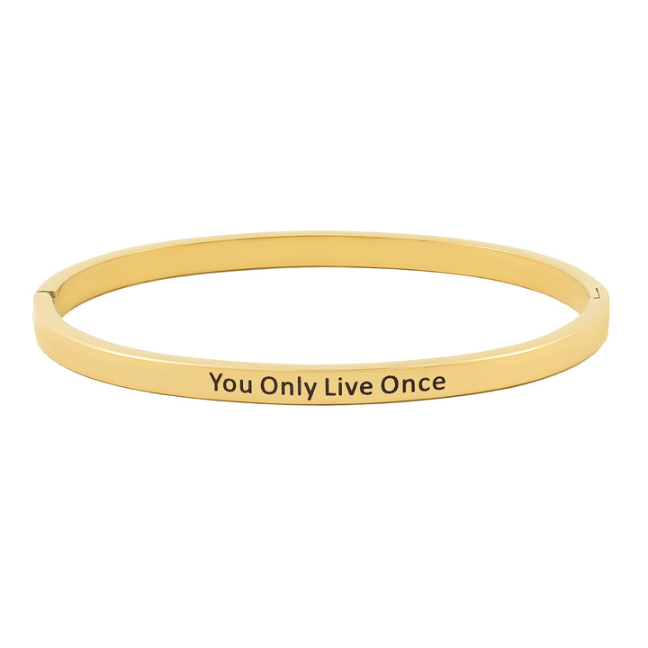 You Only Live Once Gold Mantra Band