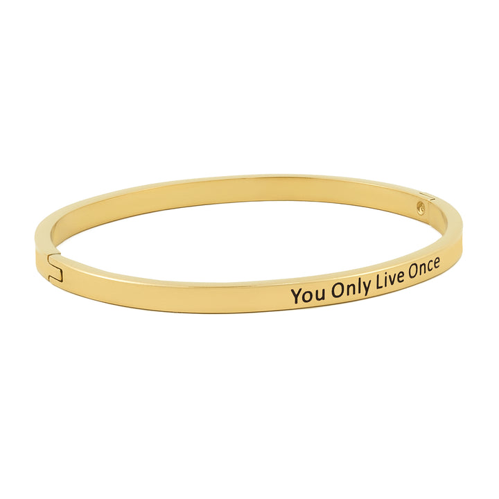You Only Live Once Gold Mantra Band