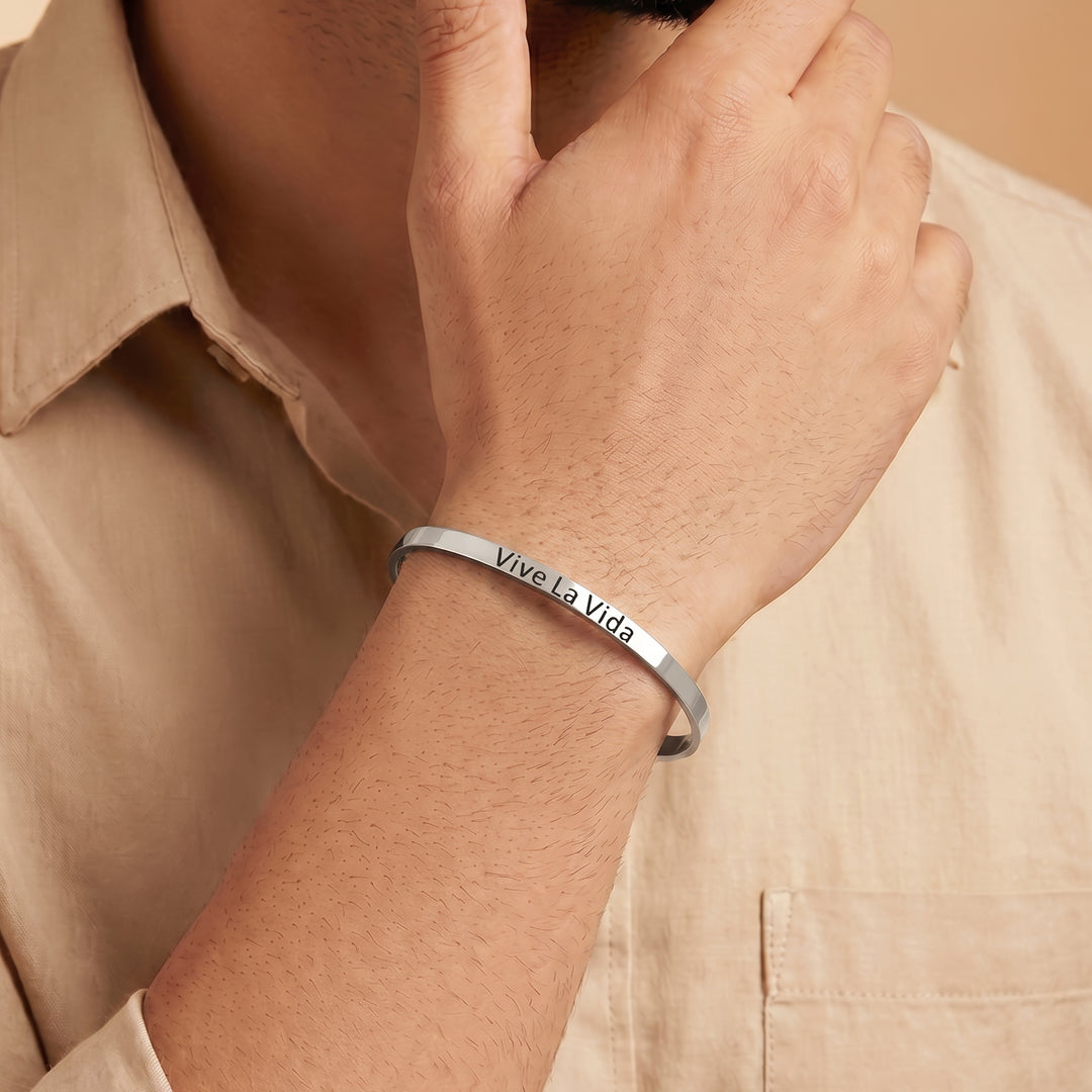 Vive La Vida Silver Mantra Band