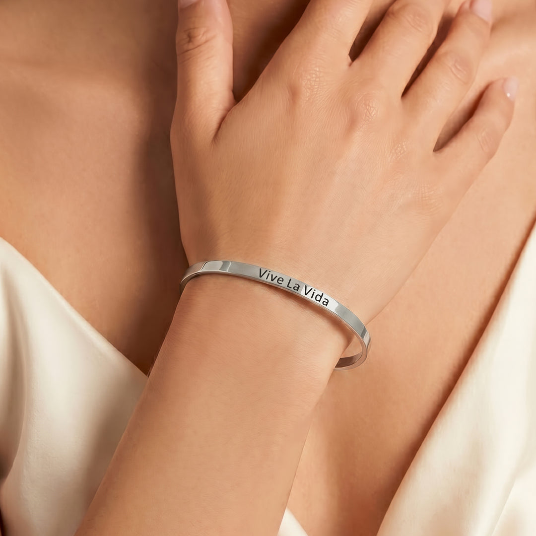 Vive La Vida Silver Mantra Band