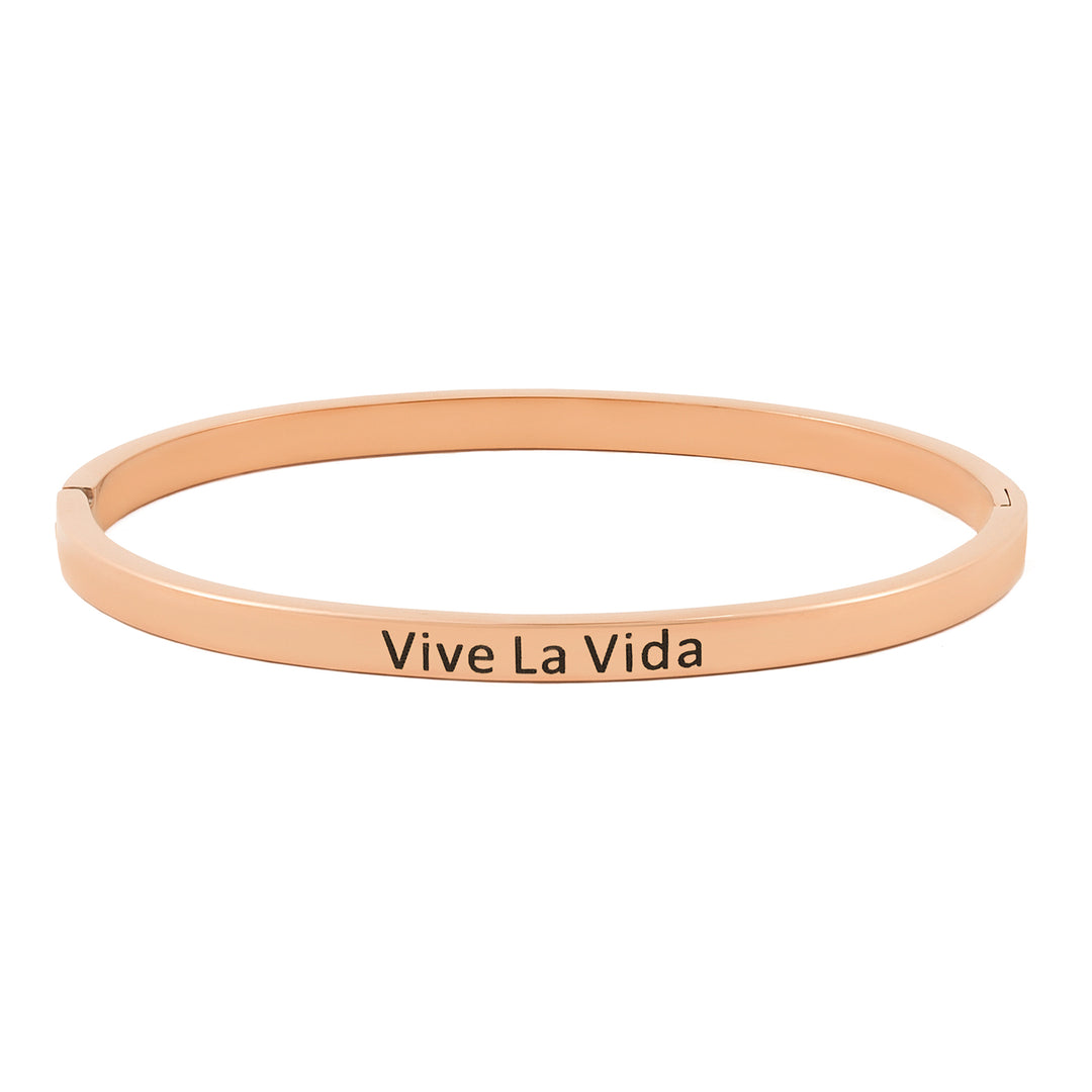 Vive La Vida Rose Gold Mantra Band