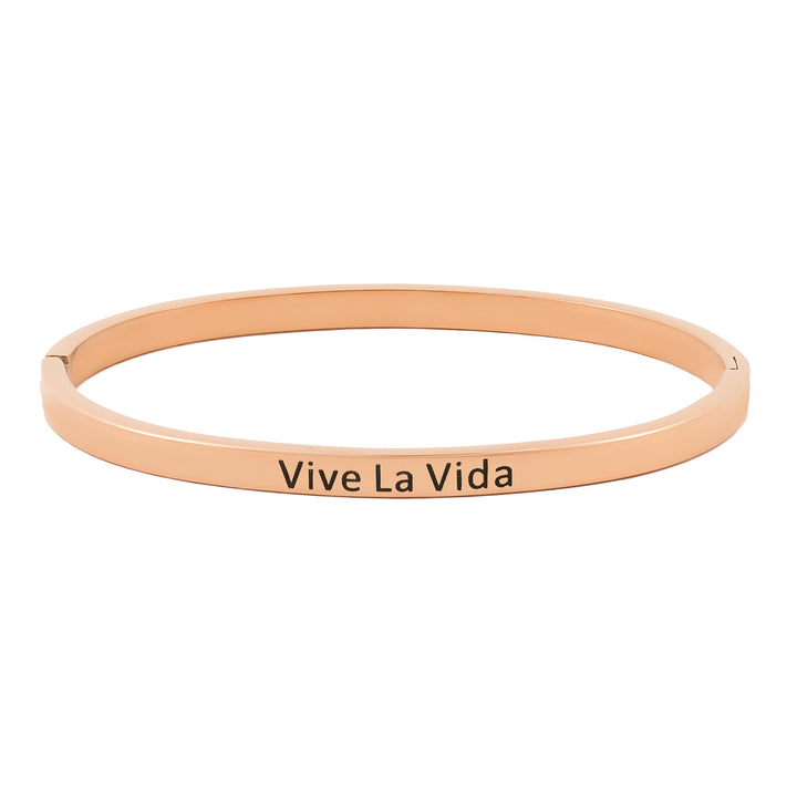 Vive La Vida Rose Gold Mantra Band