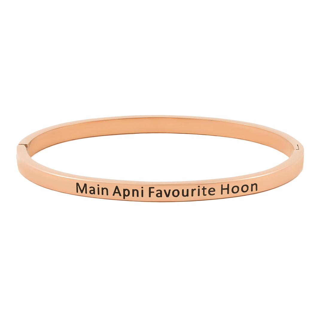 Main Apni Favourite Hoon Rose Gold Mantra Band