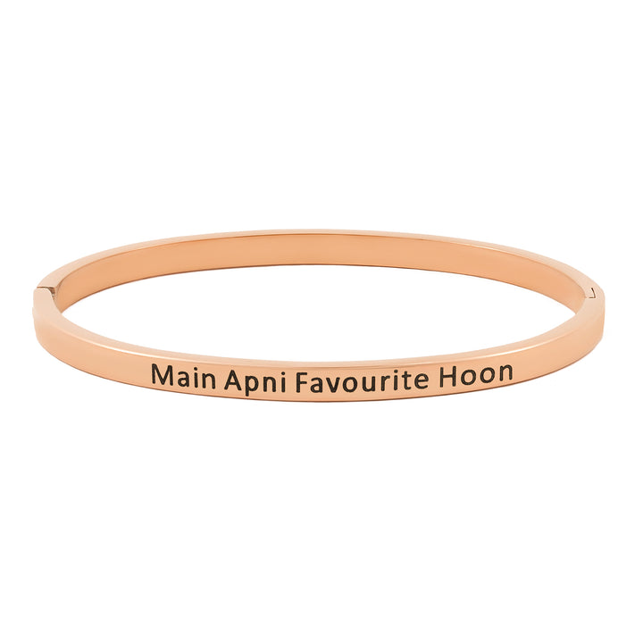 Main Apni Favourite Hoon Rose Gold Mantra Band
