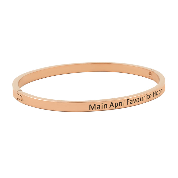 Main Apni Favourite Hoon Rose Gold Mantra Band