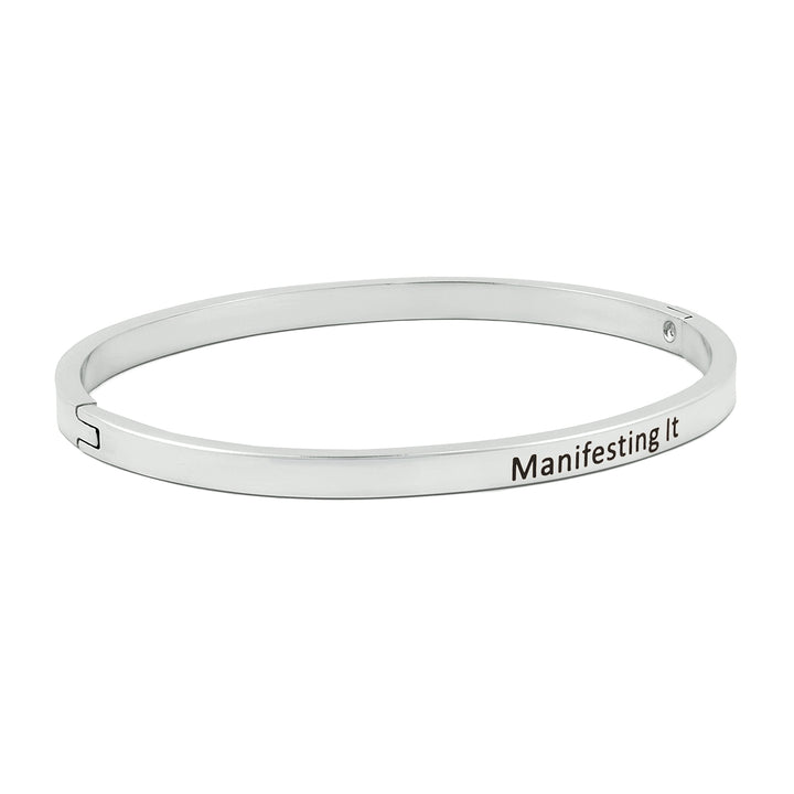 Manifesting It Silver Mantra Band