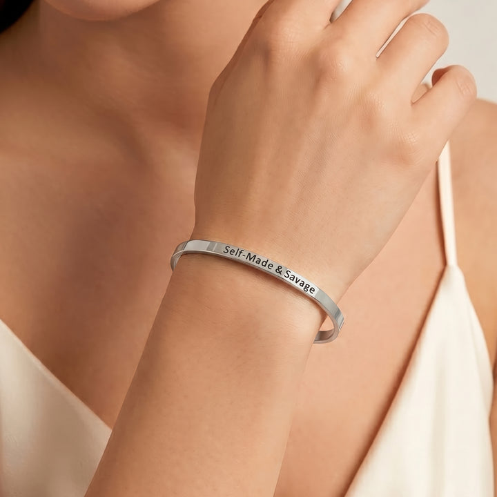 Self-Made & Savage Silver Mantra Band
