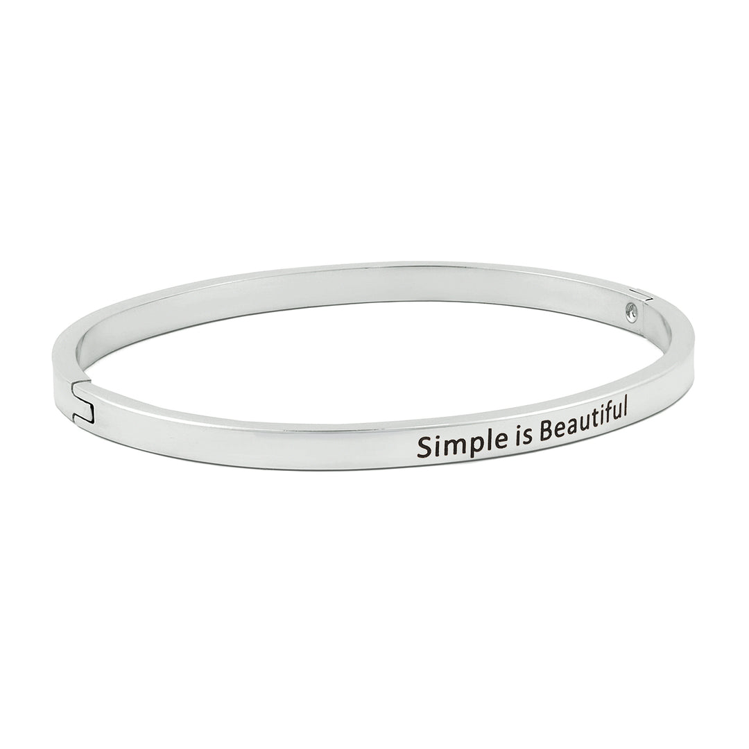 Simple is Beautiful Silver Mantra Band