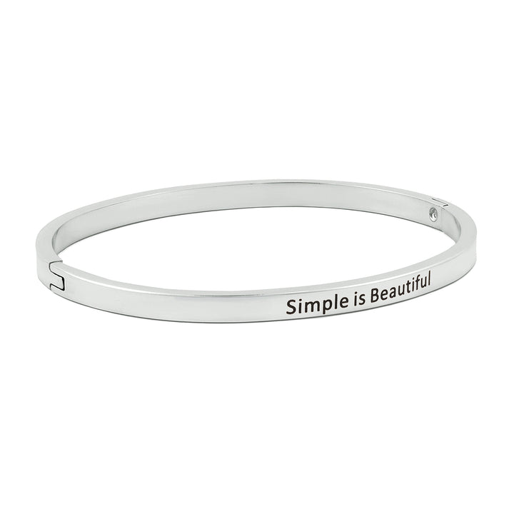 Simple is Beautiful Silver Mantra Band