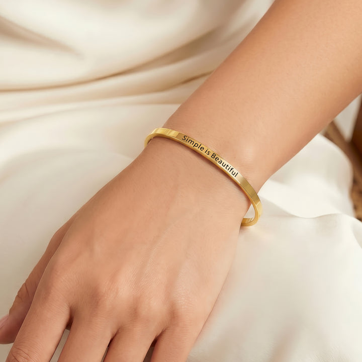 Simple is Beautiful Gold Mantra Band