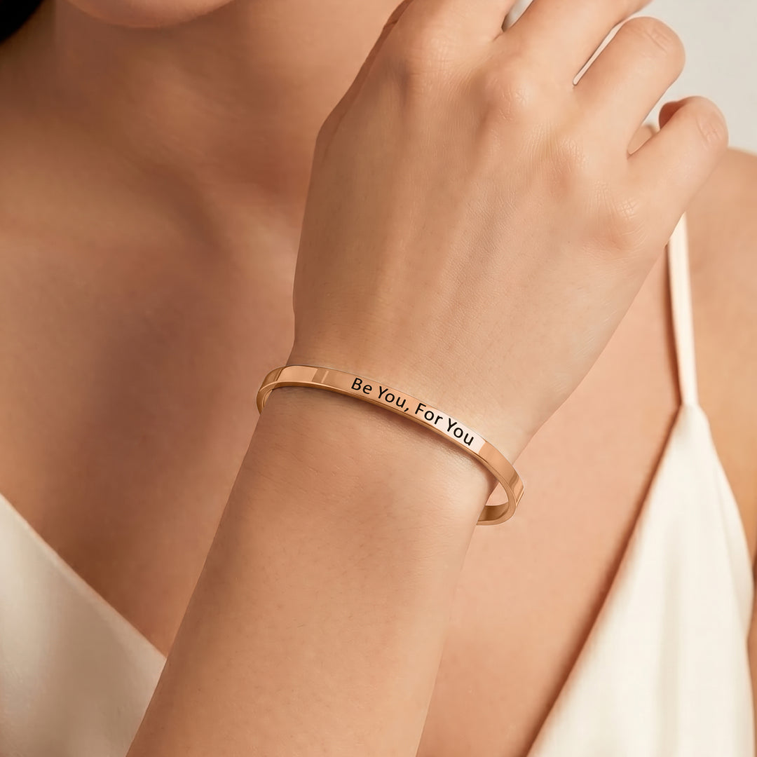 Be You, For You Rose Gold Mantra Band