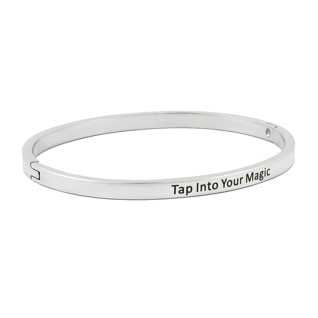 Tap Into Your Magic Silver Mantra Band