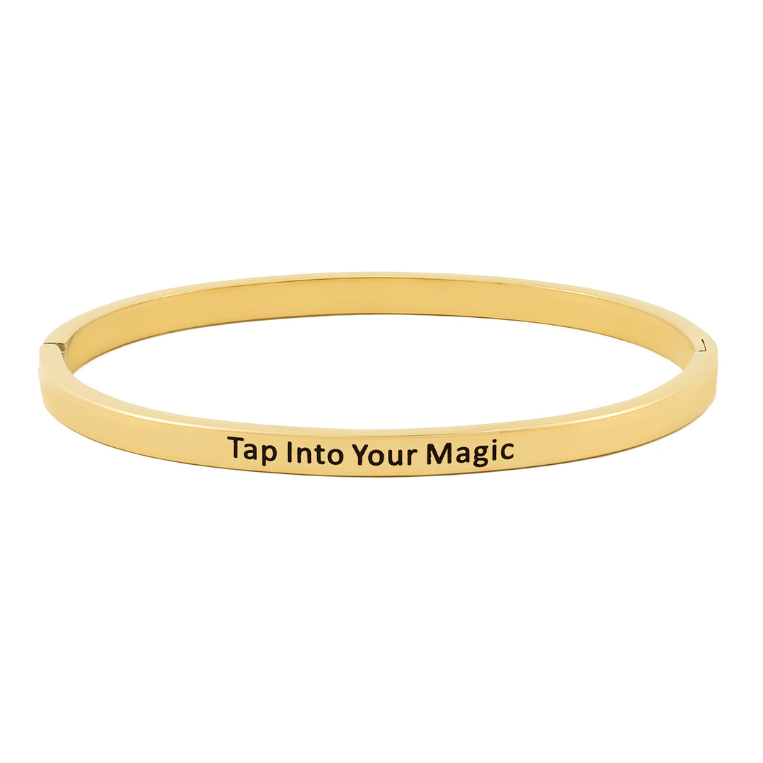 Tap Into Your Magic Gold Mantra Band