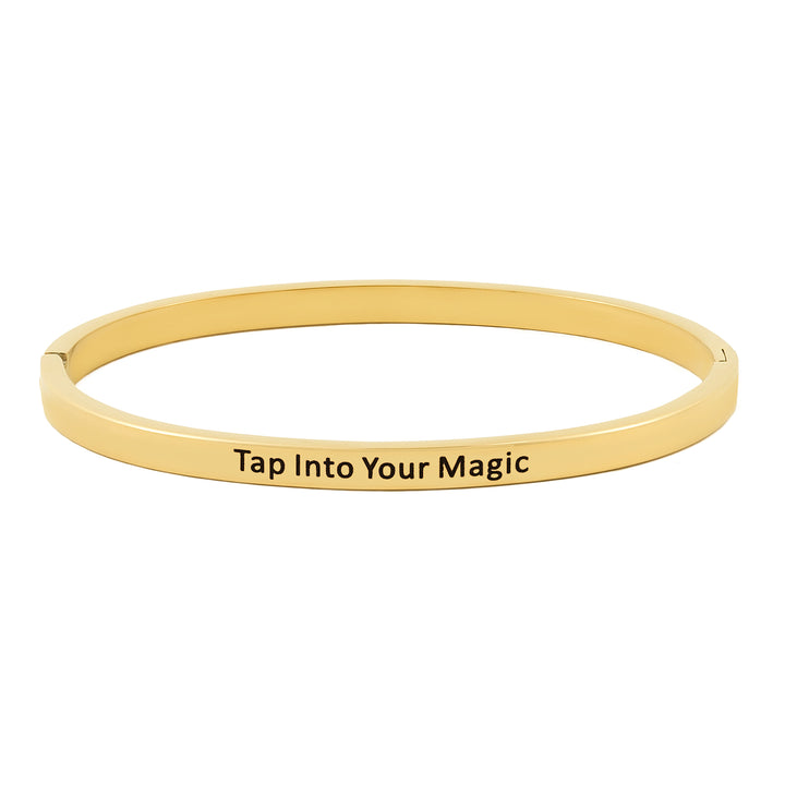 Tap Into Your Magic Gold Mantra Band