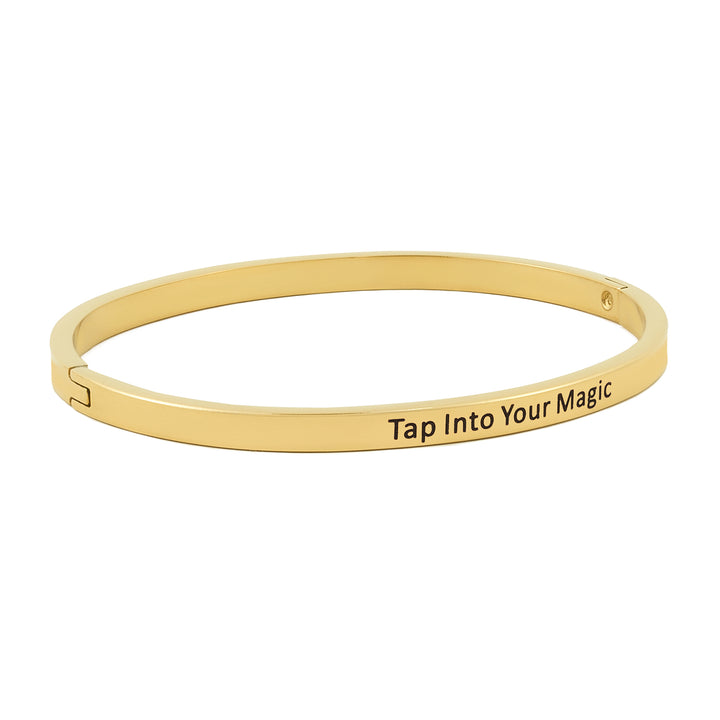 Tap Into Your Magic Gold Mantra Band