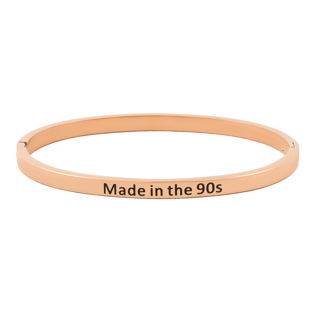 Made in the 90s Rose Gold Mantra Band