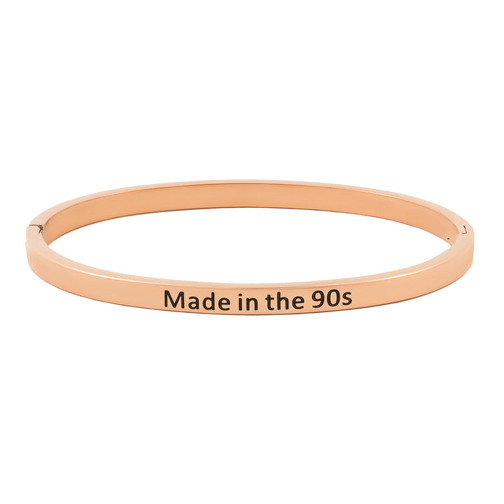 Made in the 90s Rose Gold Mantra Band