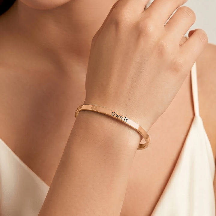 Own It Rose Gold Mantra Band
