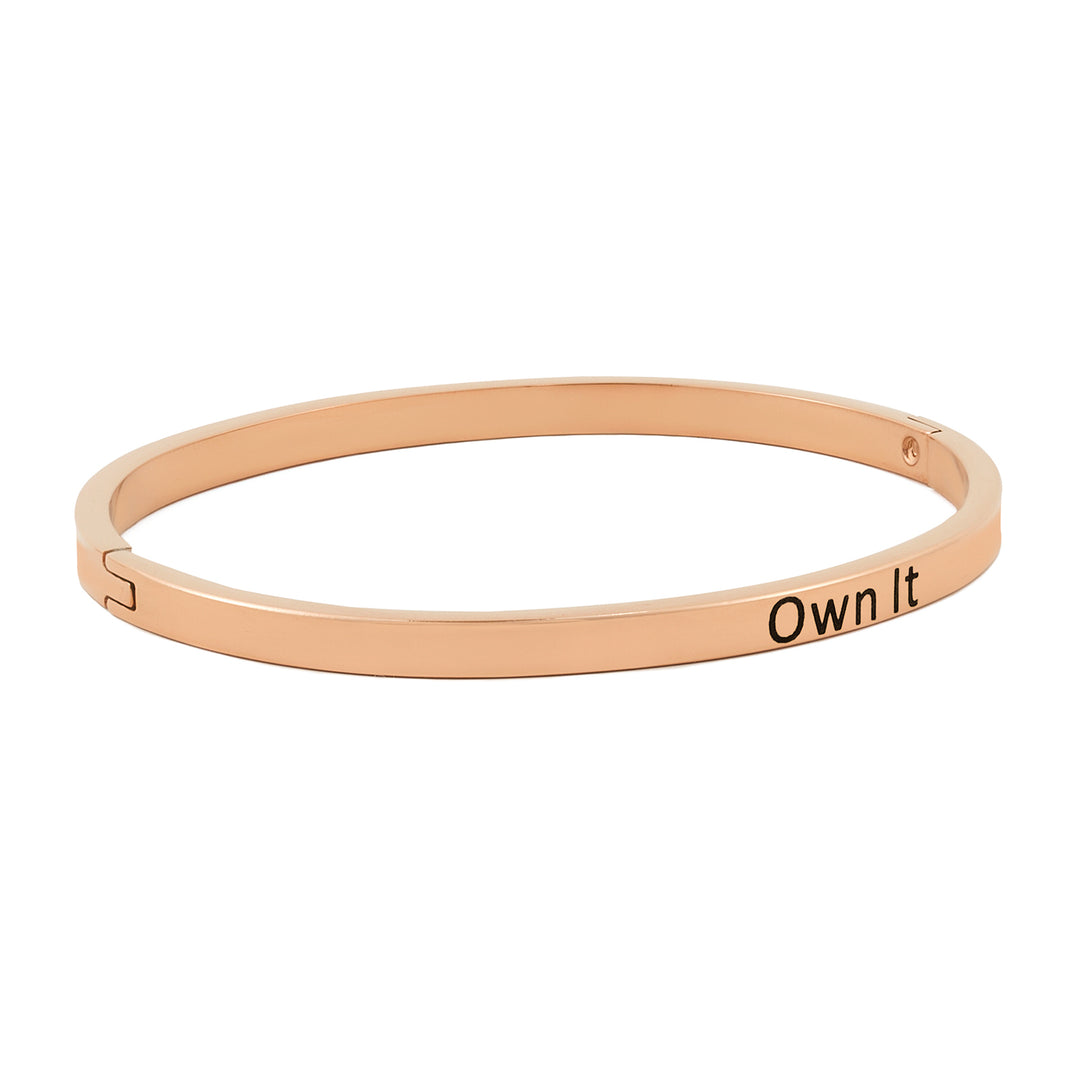 Own It Rose Gold Mantra Band