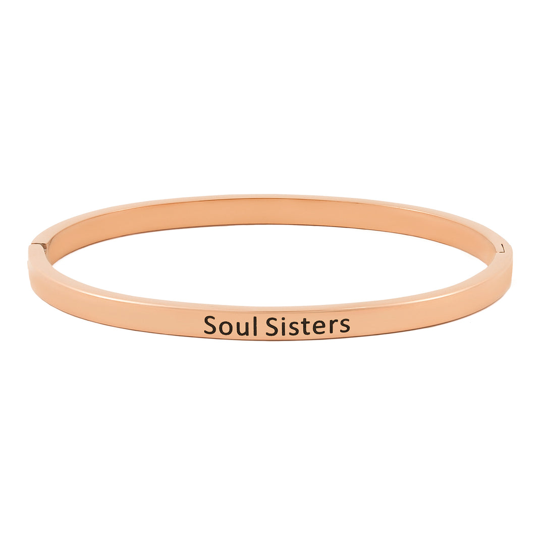 Soul Sisters Rose Gold Mantra Band