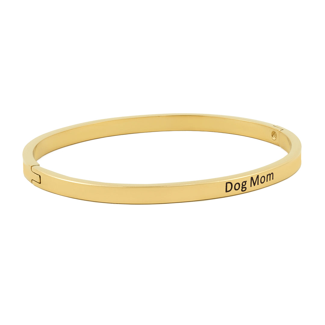 Dog Mom Gold Mantra Band