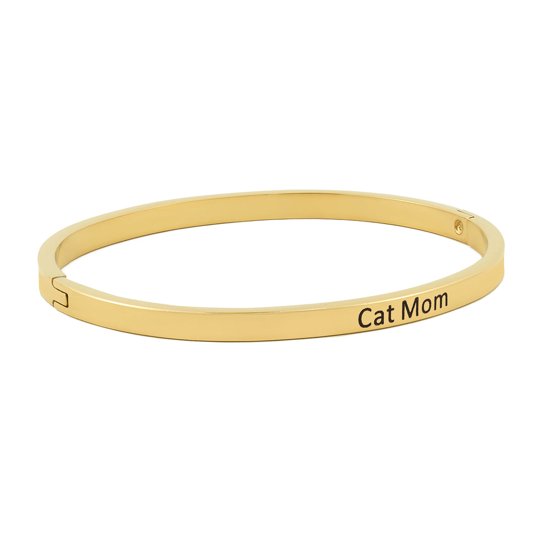 Cat Mom Gold Mantra Band