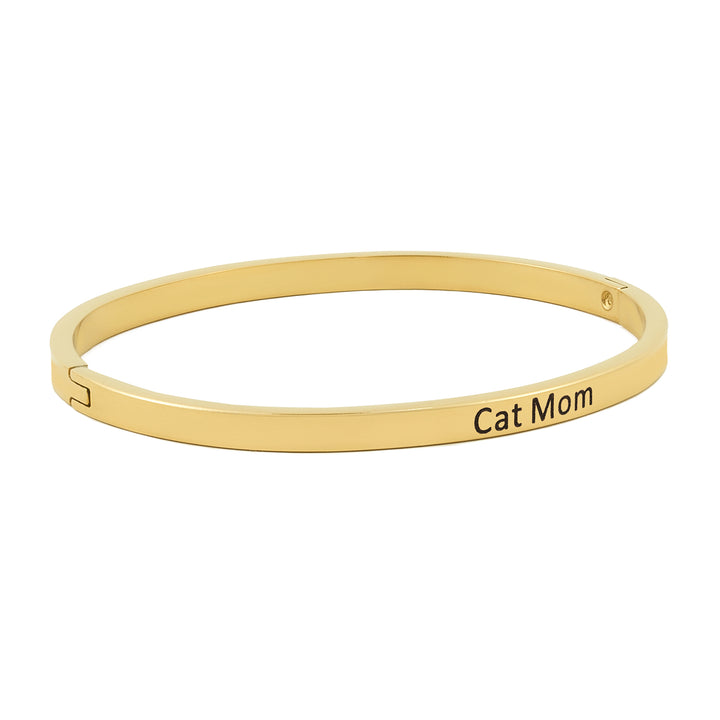Cat Mom Gold Mantra Band