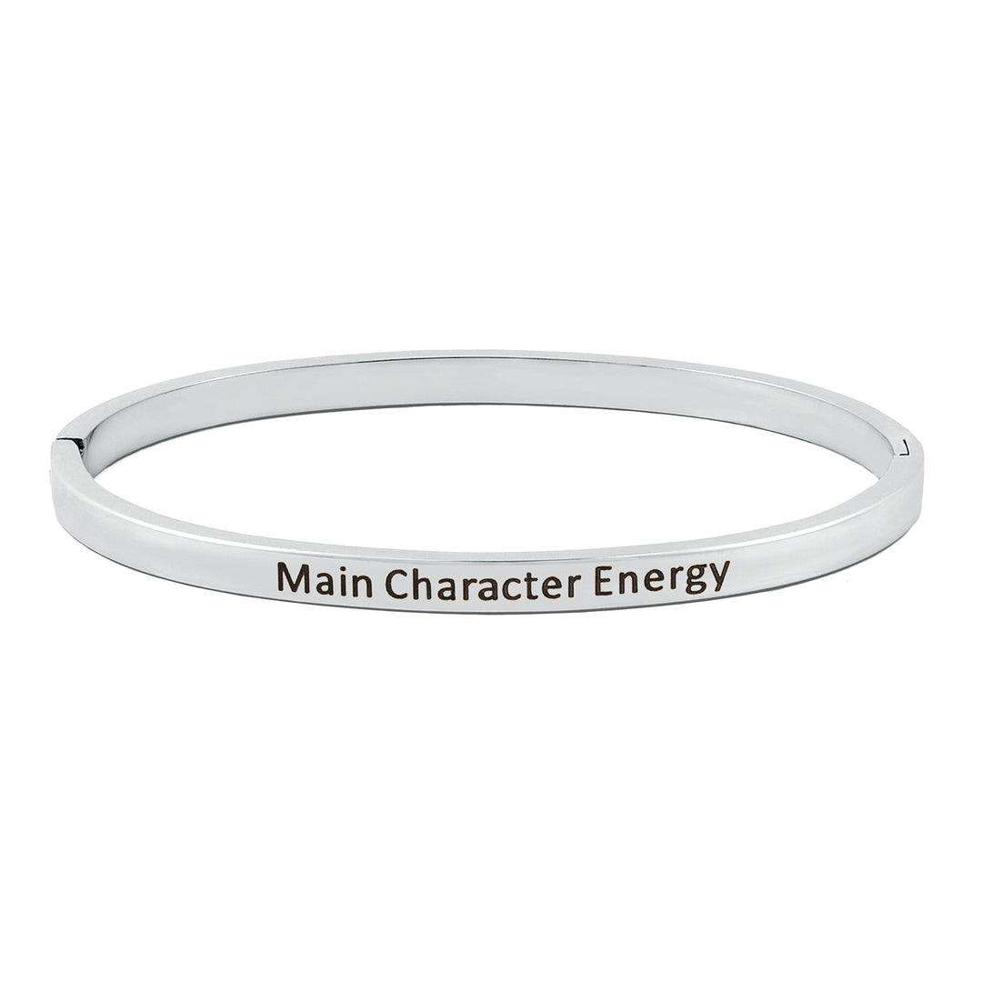 Main Character Energy Silver Mantra Band