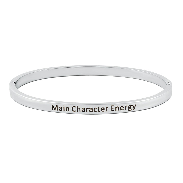 Main Character Energy Silver Mantra Band