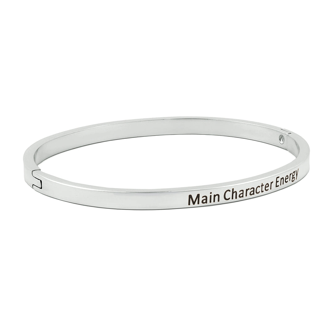 Main Character Energy Silver Mantra Band