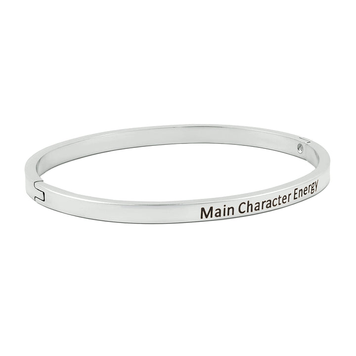 Main Character Energy Silver Mantra Band