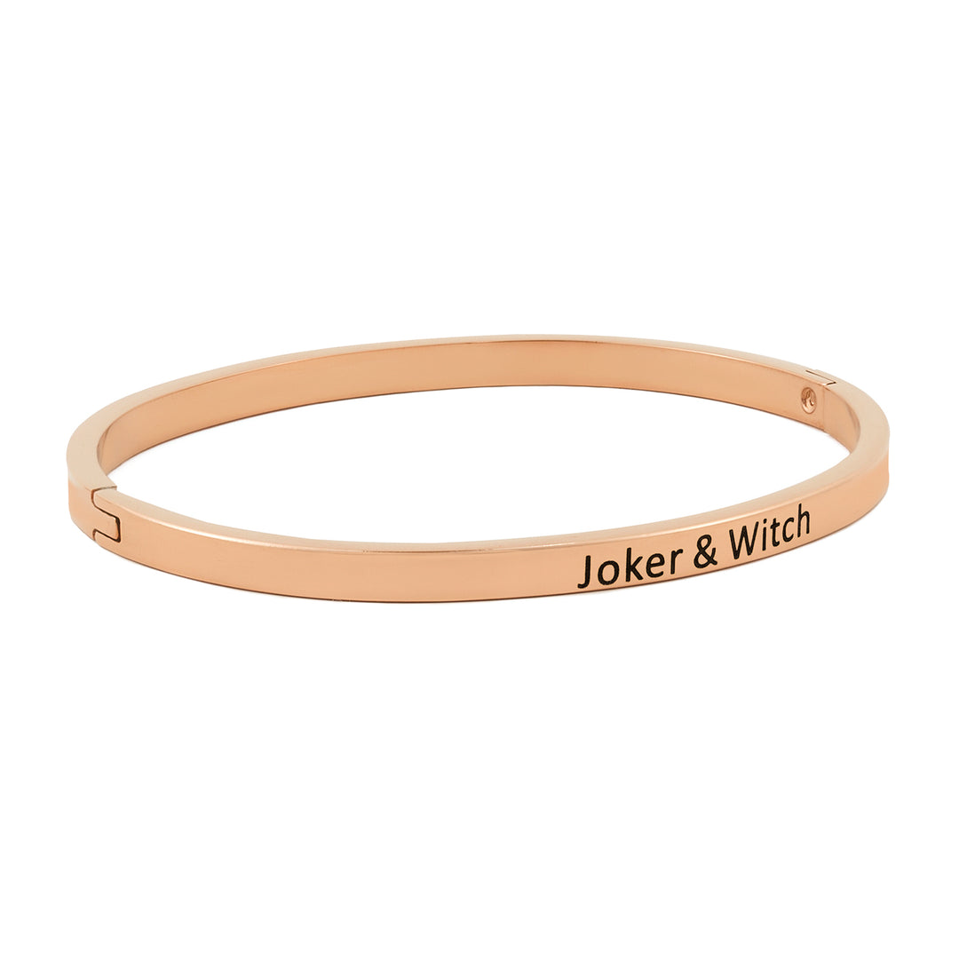 Joker & Witch Rose Gold Mantra Band