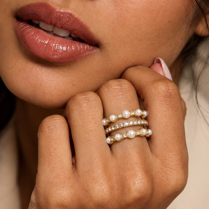 Pearlaceous Gold Ring